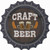 Craft Beer Novelty Bottle Cap Sticker Decal