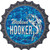 Weekend Hooker Bass Water Background Novelty Bottle Cap Sticker Decal