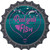Reel Girls Fish Heart Novelty Bottle Cap Sticker Decal
