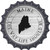 Maine Way Life Should Be Novelty Bottle Cap Sticker Decal
