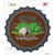 Camping Is My Happy Place Tent Novelty Bottle Cap Sticker Decal
