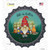 Better By The Campfire Gnome Novelty Bottle Cap Sticker Decal