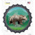 Wild One Bear Novelty Bottle Cap Sticker Decal