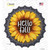 Hello Fall Sunflower Novelty Bottle Cap Sticker Decal