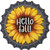 Hello Fall Sunflower Novelty Bottle Cap Sticker Decal