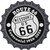 Missouri Route 66 Centennial Novelty Bottle Cap Sticker Decal