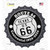 Texas Route 66 Centennial Novelty Bottle Cap Sticker Decal