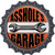 Assholes Garage Wrench Novelty Bottle Cap Sticker Decal