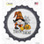 Trick Or Treat Spooky Gnome Novelty Bottle Cap Sticker Decal