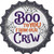 Boo To You From Our Crew Novelty Bottle Cap Sticker Decal