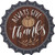 Always Give Thanks Pumpkin Novelty Bottle Cap Sticker Decal