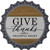 Give Thanks With A Grateful Heart Novelty Bottle Cap Sticker Decal