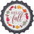 Hello Fall Leaves Novelty Bottle Cap Sticker Decal