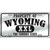 Property Of Wyoming Novelty Metal License Plate