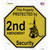 Protected By 2nd Amendment Security Novelty Octagon Sticker Decal