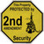 Protected By 2nd Amendment Security Novelty Octagon Sticker Decal