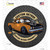 Custom Orange Hotrod Novelty Circle Sticker Decal