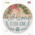 Our Home Wreath Novelty Circle Sticker Decal