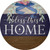 Bless This Home Bow Wreath Novelty Circle Sticker Decal