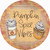 Pumpkin Spice Vibes Novelty Circle Sticker Decal