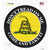 Come And Take It Gadsden Novelty Circle Sticker Decal