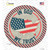 In God We Trust USA Stripes Novelty Circle Sticker Decal