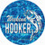 Weekend Hooker Bass Water Background Novelty Circle Sticker Decal