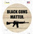 Black Guns Matter Novelty Circle Sticker Decal