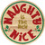 Naughty Is The New Nice Novelty Circle Sticker Decal