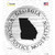 Georgia Wisdom Justice Moderation Novelty Circle Sticker Decal