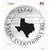 Texas Where Everythings Big Novelty Circle Sticker Decal