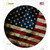 Dark American Flag Novelty Circle Sticker Decal