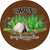 Camping Is My Happy Place Tent Novelty Circle Sticker Decal