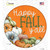 Happy Fall Yall Pumpkins Novelty Circle Sticker Decal
