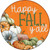 Happy Fall Yall Pumpkins Novelty Circle Sticker Decal