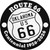 Oklahoma Route 66 Centennial Novelty Circle Sticker Decal