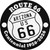 Arizona Route 66 Centennial Novelty Circle Sticker Decal