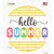 Hello Summer Popsicle Novelty Circle Sticker Decal
