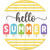 Hello Summer Popsicle Novelty Circle Sticker Decal
