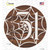 October 31st Spiderweb Novelty Circle Sticker Decal