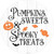 Pumpkin Sweets Spooky Treats Novelty Circle Sticker Decal