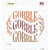 Gobble Gobble Gobble Novelty Circle Sticker Decal