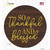 So Thankful And Blessed Novelty Circle Sticker Decal