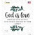 God is Love Novelty Circle Sticker Decal