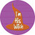 Im His Witch Pink Novelty Circle Sticker Decal