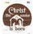 Christ The Savior is Born Novelty Circle Sticker Decal