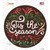 Tis the Season Novelty Circle Sticker Decal