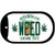 Weed Florida Novelty Metal Dog Tag Necklace