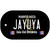 Jayuya Puerto Rico Black Novelty Metal Dog Tag Necklace