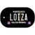 Loiza Puerto Rico Black Novelty Metal Dog Tag Necklace